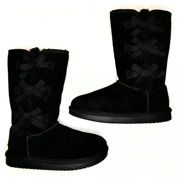 Koolaburra by Ugg Tall Black Boots Size 1 - Picture 5 of 9